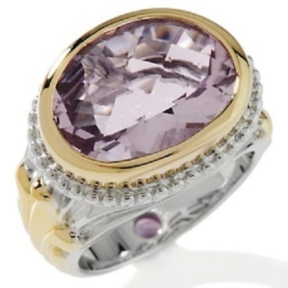 Victoria Wieck 6.63ct Amethyst Oval Ring - Picture 1 of 13